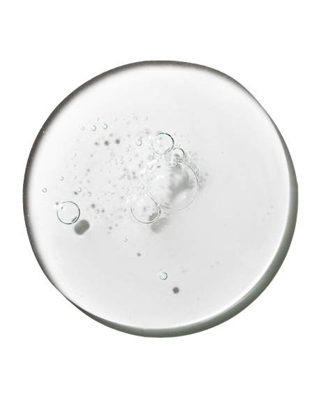 Asterwood Matrixyl 3000 + Argireline Serum clear dropper bottle resting on a blue background as serum pours over its peptide formula label.