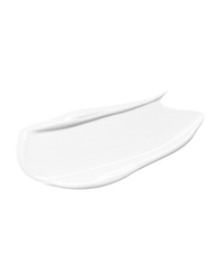 Macro swatch of the rich white Power Peptide body cream spread across white, showing the thick whipped texture.